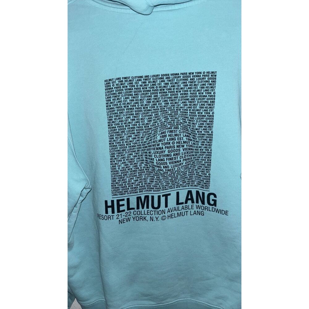 Helmut Lang Blue Distort Hoodie Med ($285 retail)